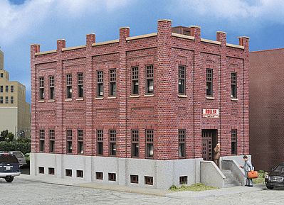 Walthers Cornerstone 933-4050 HO Scale Brick Office Building -- Kit
