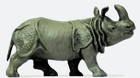Preiser 29501 HO Scale Animal -- Indian Rhinoceros #1