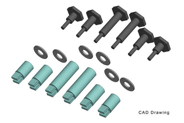 Piko 36091 G Scale Crankpins 45mm Mogul Wheels