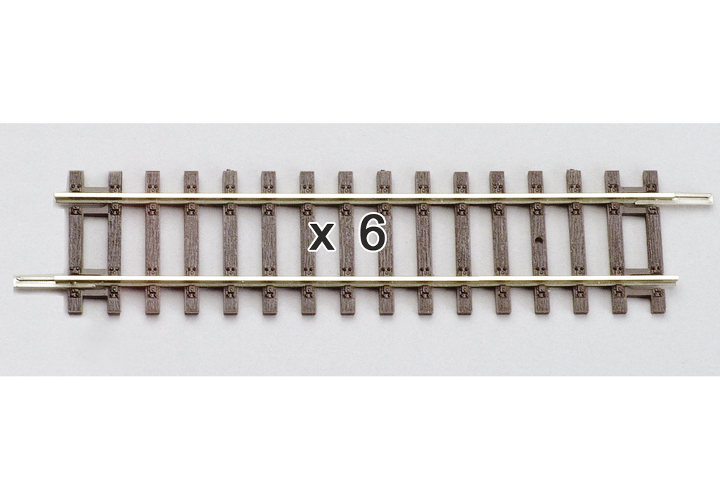 Piko 55202 HO Scale Straight Track 119mm Box of 6