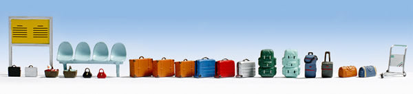 Noch 14810 HO Scale Scenic Accessory Sets -- Train Station