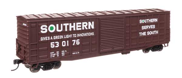Walthers Mainline 910-46723 HO Scale 50' Waffle Boxcar RTR Southern #530176