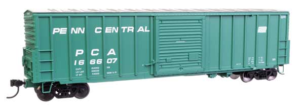 Walthers Mainline 910-46018 HO Scale 50' ACF Boxcar RTR Penn Central #166607