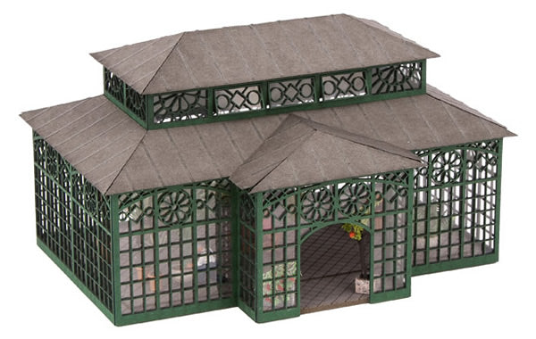 Noch 66801 HO Scale Greenhouse (Orangery) -- Laser-Cut Cardstock Kit - 5-11/16 x 4-9/16 x 3-3/16" 14.4 x 11.6 x 8.1cm