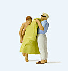 Preiser 28162 HO Scale Changing Clothes on the Beach -- pkg(2)