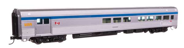 Walthers Mainline 910-30070 HO Scale 85' Budd Baggage-Lounge RTR VIA Rail
