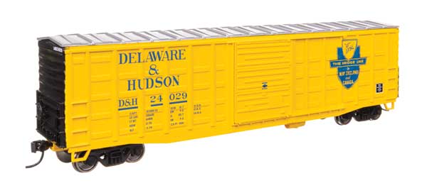 Walthers Mainline 910-46707 HO Scale 50' Waffle Boxcar RTR D&H #24029