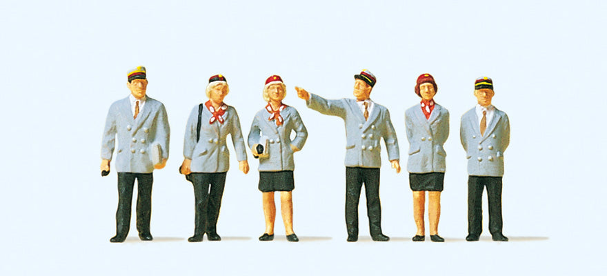 Preiser 10491 HO Scale Belgian Railway Personnel Figure Set