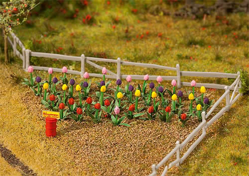 Faller 181262 HO Scale Tulips -- pkg(48)