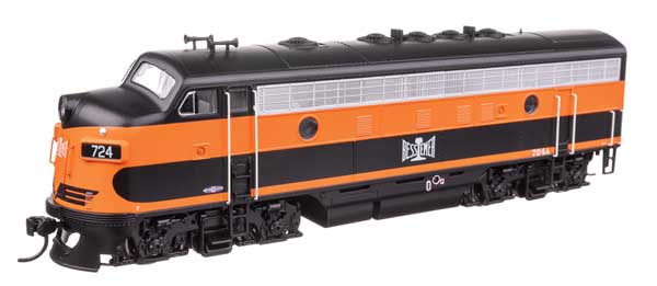 Walthers Mainline 910-11403 HO Scale EMD F7 A Standard DC BLE #724A