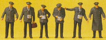Preiser 10490 HO Scale Working People -- Tram Staff