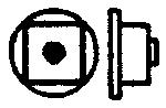 Grandt Line 5099 HO Scale Nut-Bolt-Washer (Plastic) -- 3" Nut