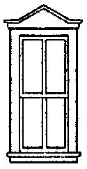 Grandt Line 5220 HO Scale Windows -- Double-Pointed, Scale 33 x 88"