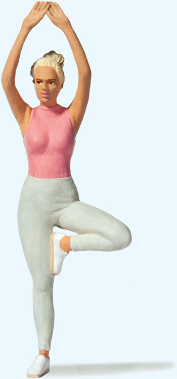 Preiser 45523 G Scale Woman in Yoga Position