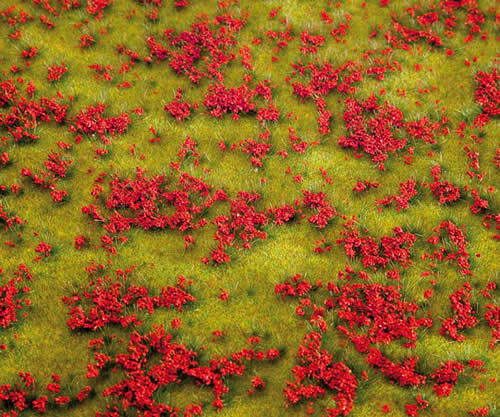 Faller 180460 All Scale Ground Cover -- Flowering Meadow (red)