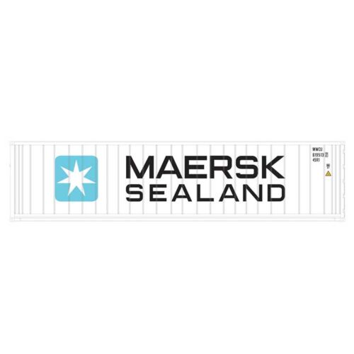 Atlas O 3006355 O Scale 40' Reefer Container - Assembled -- Maersk-Sealand (white, blue)