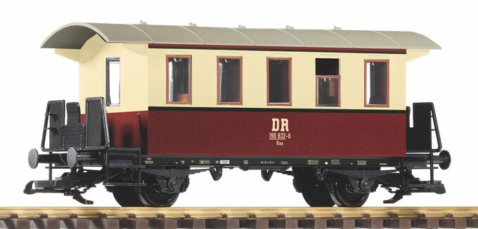 Piko 37928 G Scale DR III 2-Axle Coach Beige/Brown