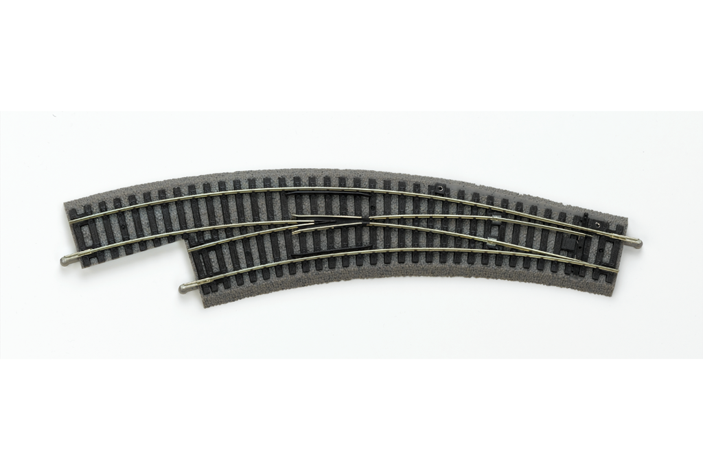 Piko 55422 HO Scale Roadbed Left Curved Switch BWL R2/R3 30°
