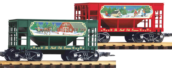 Piko 38915 G Scale North Pole Express Ore Car, 2-Pack