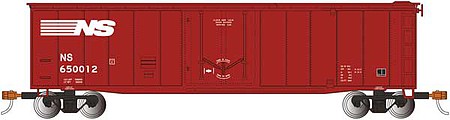 Bachmann 18018 HO Scale 50' Plug-Door Boxcar - Ready to Run - Silver Series(R) -- Norfolk Southern 650012 (Boxcar Red)