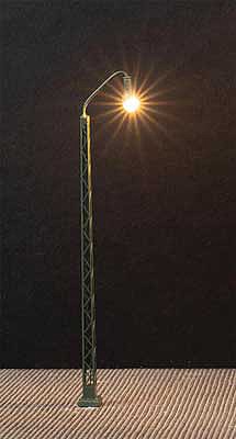 Faller 272124 N Scale LED Lattice-Mast Floodlight -- 4-5/8" 11.7cm tall pkg(3)