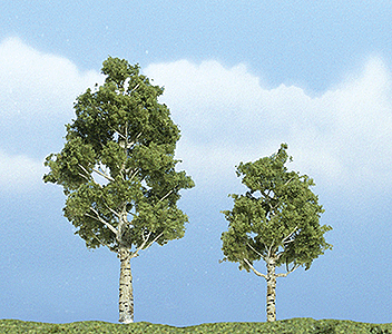 Woodland Scenics 1612 All Scale Ready Made Premium Trees(TM) - Deciduous -- Aspen - 1 Each: 2-1/4 & 2-3/4" 5.7 & 7cm