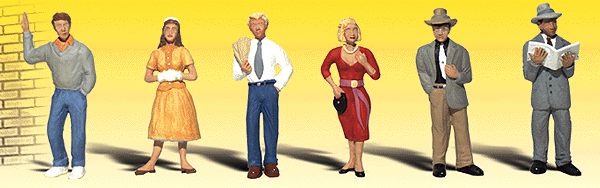 Woodland Scenics 2121 N Scale Scenic Accents(R) Figures -- Pedestrians