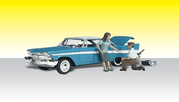 Woodland Scenics 5323 N Scale Felix Fix-a-Flat - AutoScenes(TM)