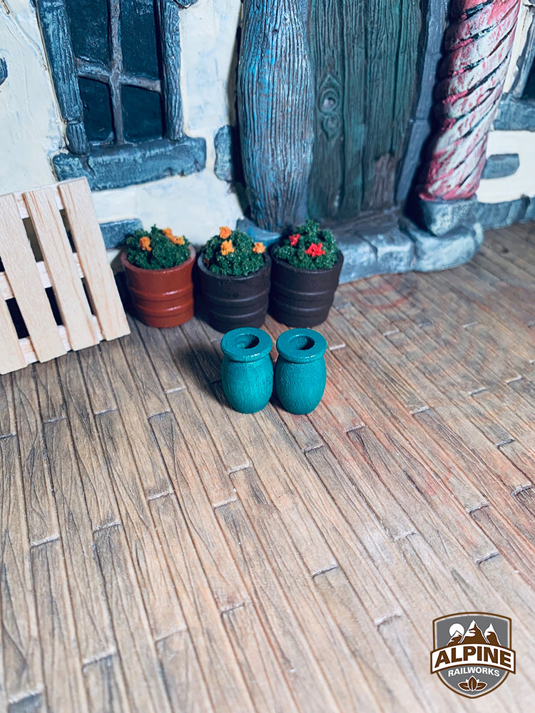 Alpine Railworks 1057 G Scale Green Vases (2)