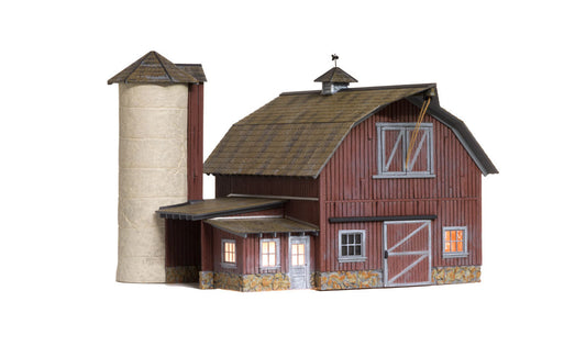 Woodland Scenics 5865 O Scale Old Weathered Barn - Built & Ready Landmark Structures(R) -- Assembled