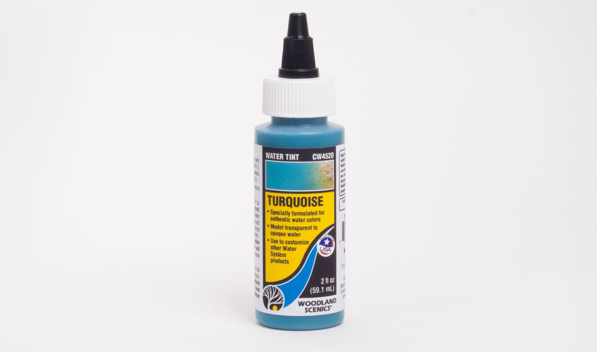 Woodland Scenics 4520 All Scale Water Tint - Water System - 2oz 59.1mL -- Turquoise