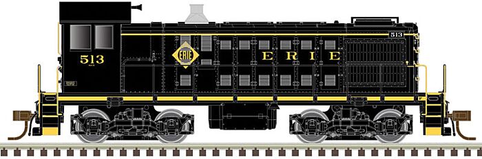 Atlas Model Railroad 40004678 N Scale Alco S2 - Standard DC - Master Silver(R) -- Erie 517 (black, yellow)