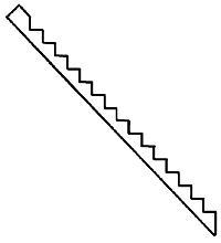 Alexander Scale 1201 HO Scale Stairs & Steps -- Stair Riser pkg(6)