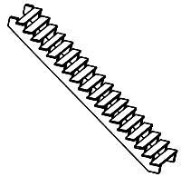Alexander Scale 1202 HO Scale Stairs & Steps -- Stair Section - Open 2-3/4"