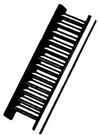 Alexander Scale 1203 HO Scale Stairs & Steps -- Stair Section - Short