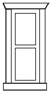 Alexander Scale 2501 HO Scale Window dbl hung 2-pane 4/