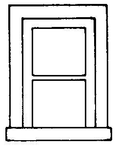 Alexander Scale 2502 HO Scale Window dh small 2-pane 4/