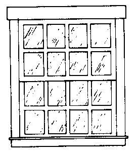 Alexander Scale 2511 HO Scale Window 16-pane 4/