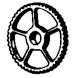 Alexander Scale 423 HO Scale Gear large fine tooth 2/