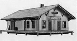 Alexander Scale 7622 HO Scale Laser-Cut Wood with Metal Castings -- Freight Station - New York Central