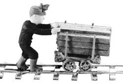 Alexander Scale 9809 HO Scale Mine Figures -- Miner Mike