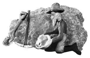 Alexander Scale 9810 HO Scale Mine Figures -- Prospector Pete