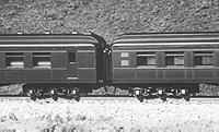 American Limited Models 8400 N Scale Diaphragms -- Heavyweight Passenger Cars (black) pkg(2)