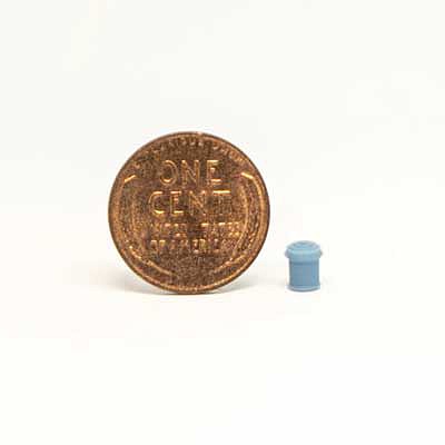 All Scale Miniatures 1600846 N Scale Trash Can with Lid -- pkg(5)