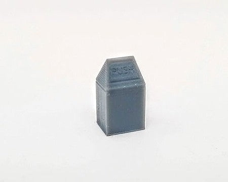 All Scale Miniatures 1600848 N Scale Square Trash Can -- pkg(5)