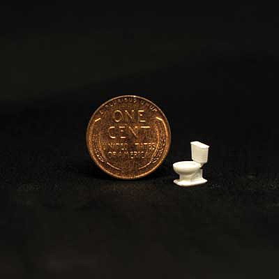 All Scale Miniatures 870912 HO Scale Toilet -- pkg(5)