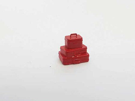 All Scale Miniatures 870931 HO Scale Stack of 3 Suitcases -- pkg(5)