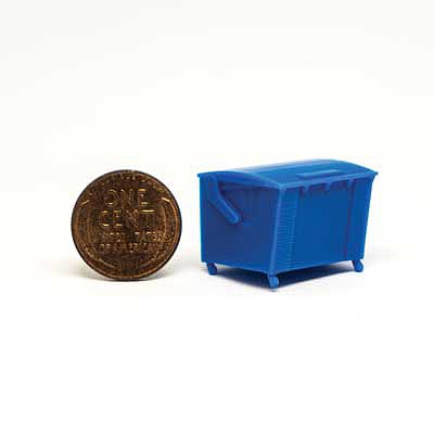 All Scale Miniatures 871649 HO Scale Dumpster -- Square Rear Load without Casters