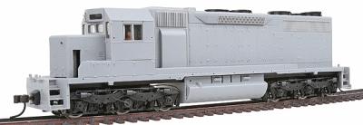 Atlas Model Railroad 10000246 HO Scale EMD SD35 Low Nose w/Sound & DCC - Master(R) Silver -- No Nose Headlight, Undecorated