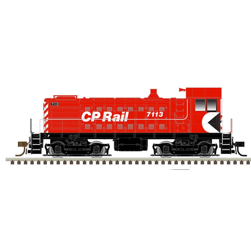 Atlas Model Railroad 10003832 HO Scale Alco S4 - LokSound and DCC - Master(R) Gold -- Canadian Pacific 7117 (red, black, white)
